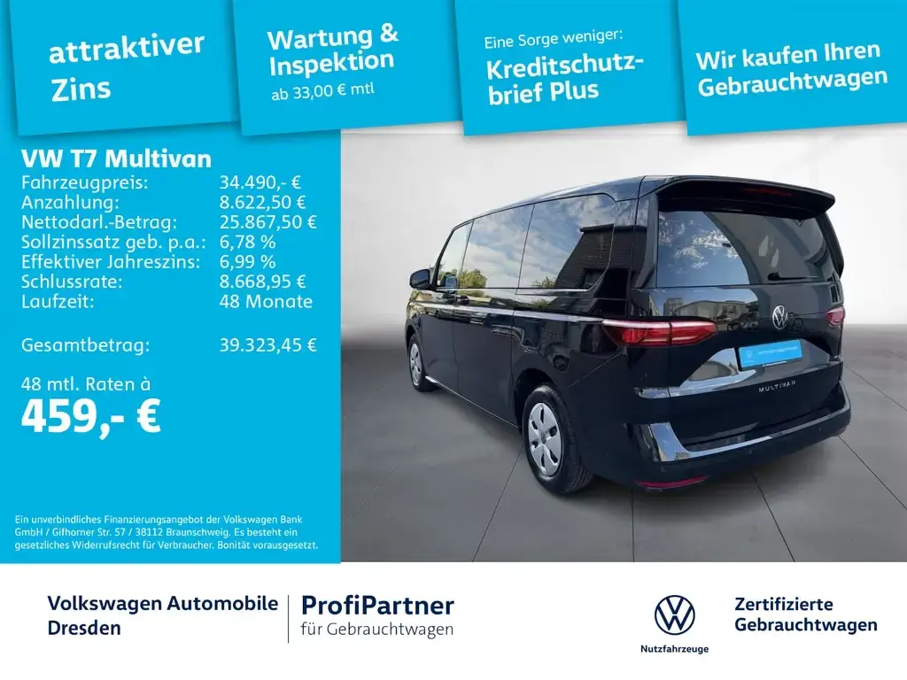 Main__Slider__Photo:Volkswagen T7 Multivan LANG 2,0 TDI LED CLIMATRONIC PDC SHZ 03/2023-1