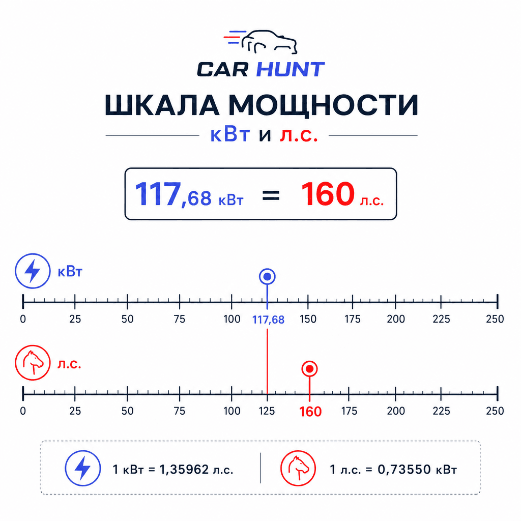 Перевод кВт в лошадиные силы для расчёта утильсбора