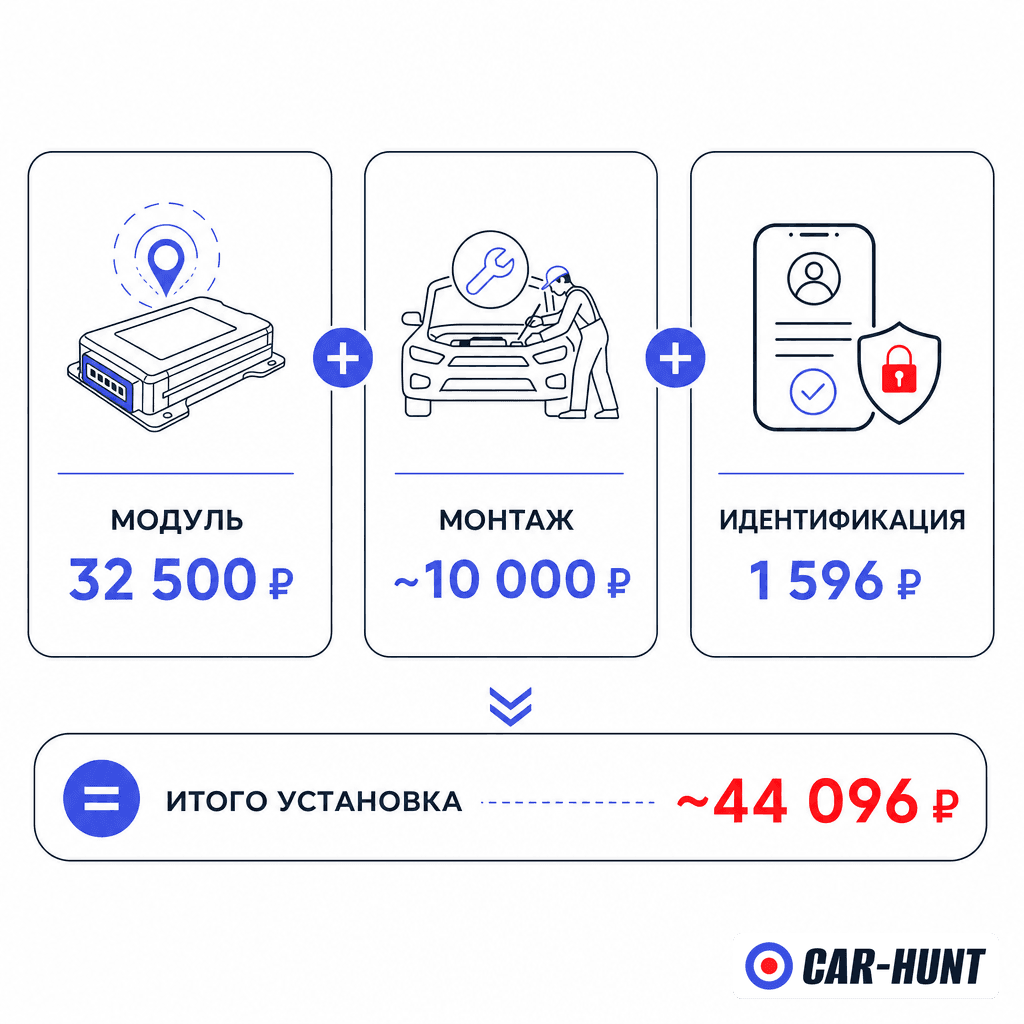 Стоимость установки ЭРА-ГЛОНАСС в 2026 году