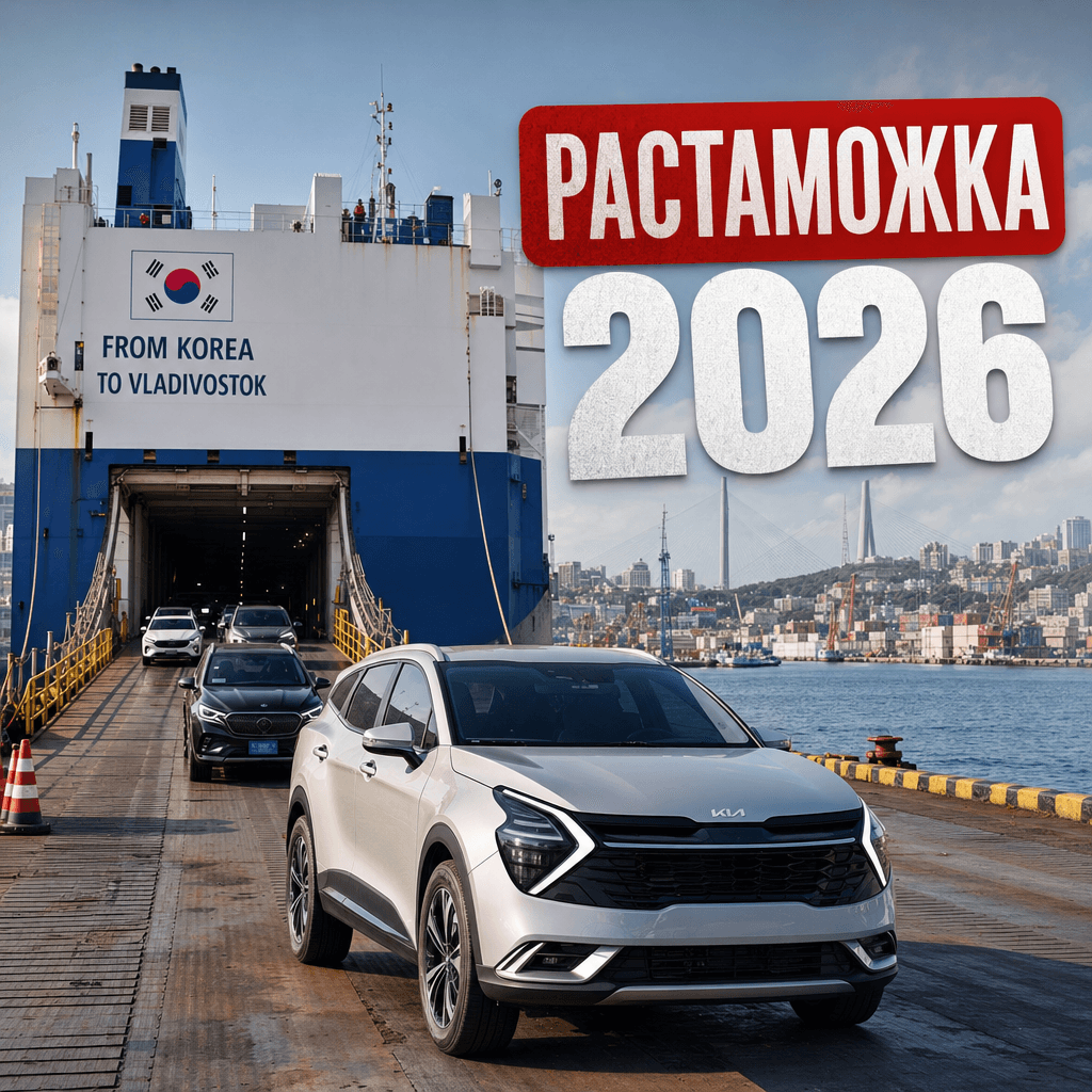 Сколько стоит растаможка авто из Кореи в 2026: пошлина ЕТС, сборы, утильсбор, СБКТС, фрахт. Сквозной пример расчёта на Kia Sorento и вариант до 160 л.с. Калькулятор Car Hunt.-0