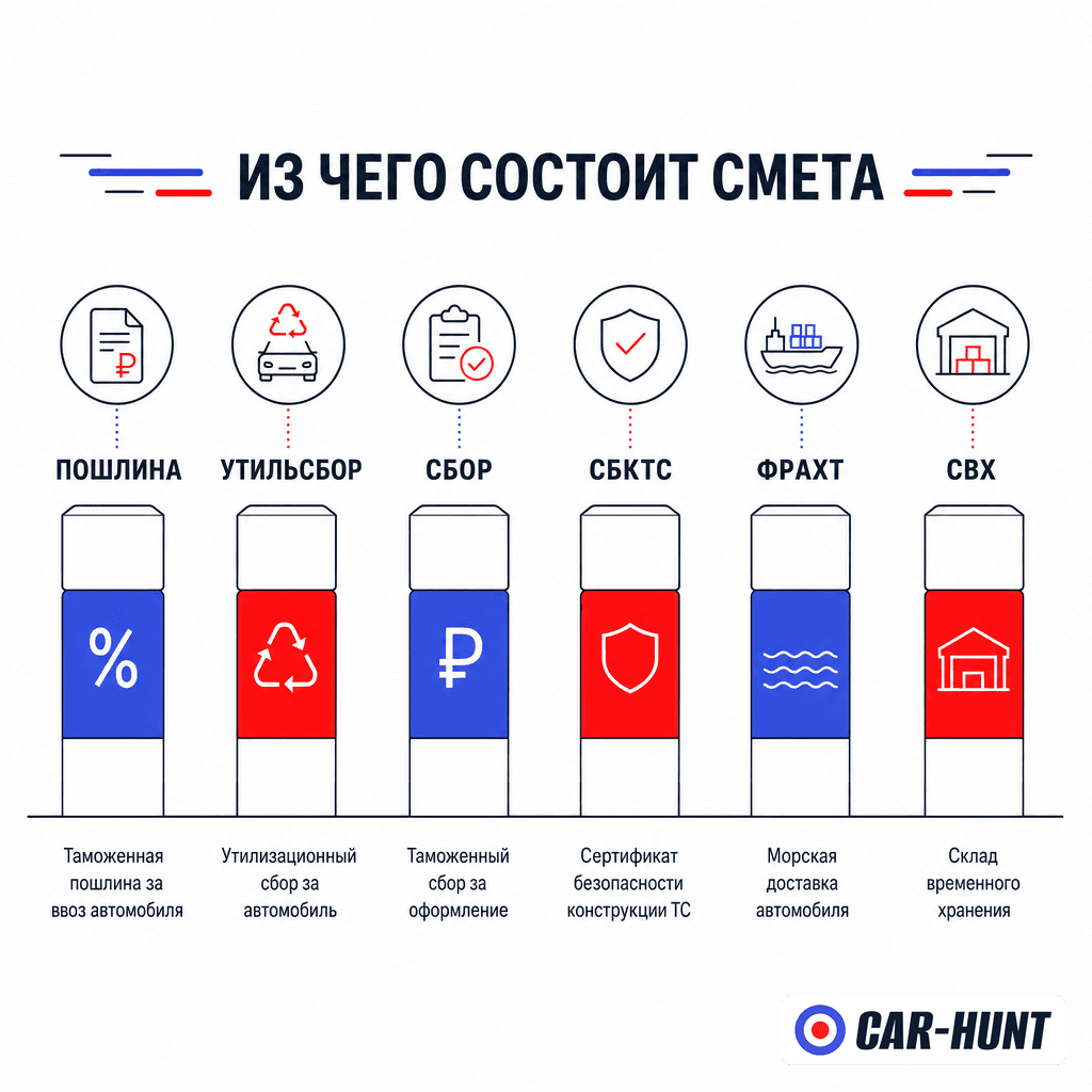 Из чего складывается стоимость растаможки авто из Кореи