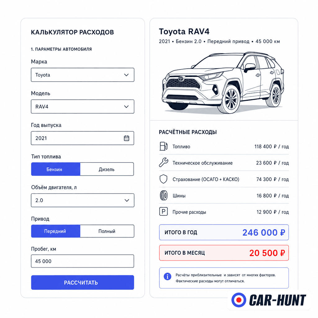Калькулятор растаможки авто из Кореи Car Hunt