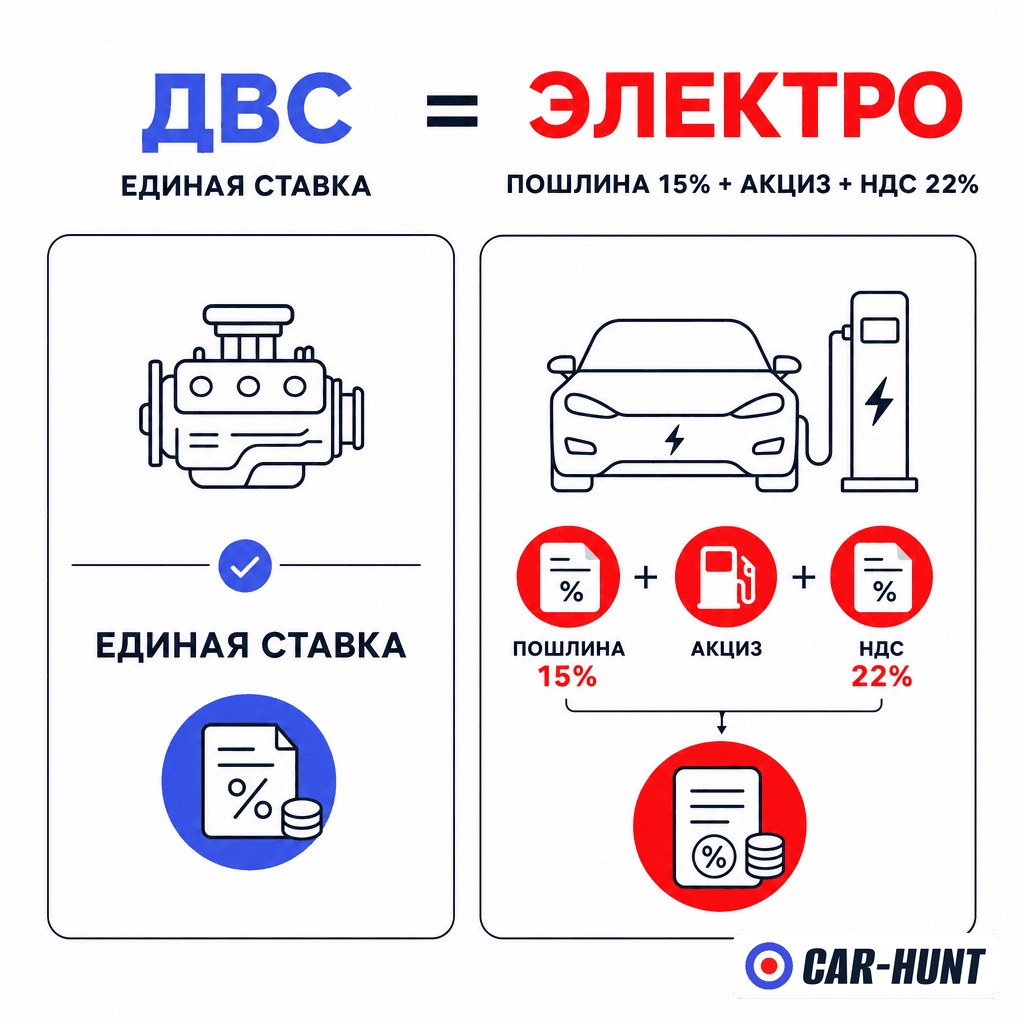Схема таможенных платежей на авто из Китая для физлиц
