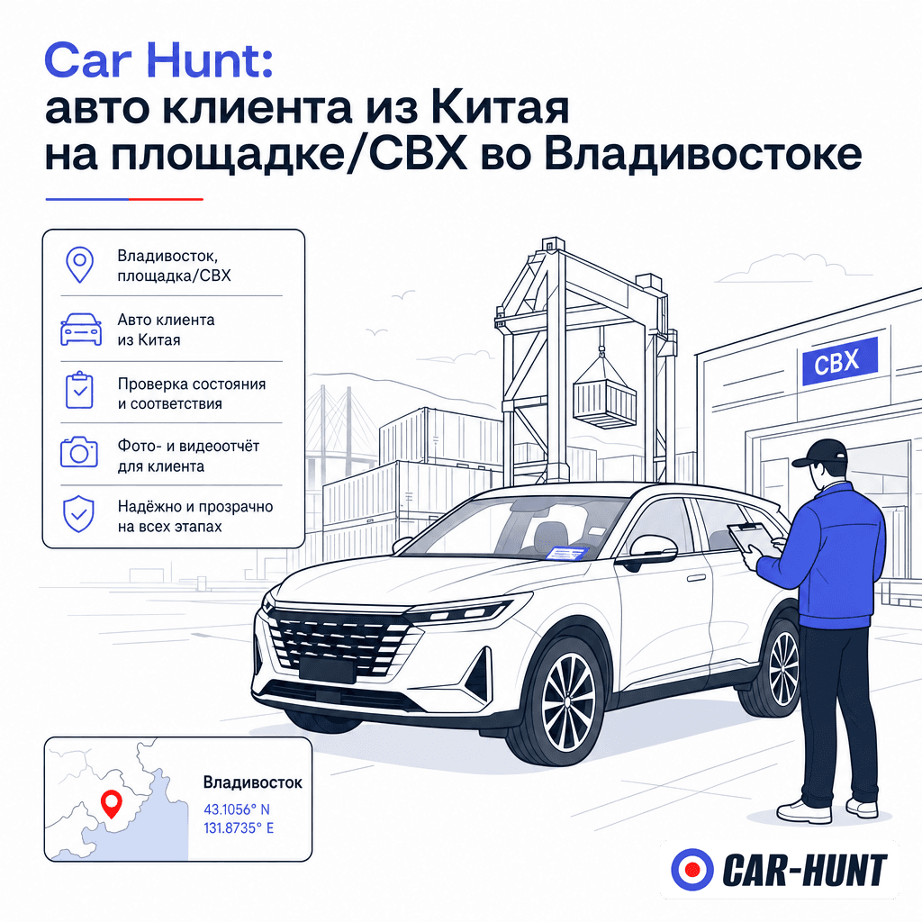 Автомобиль из Китая на площадке Car Hunt во Владивостоке