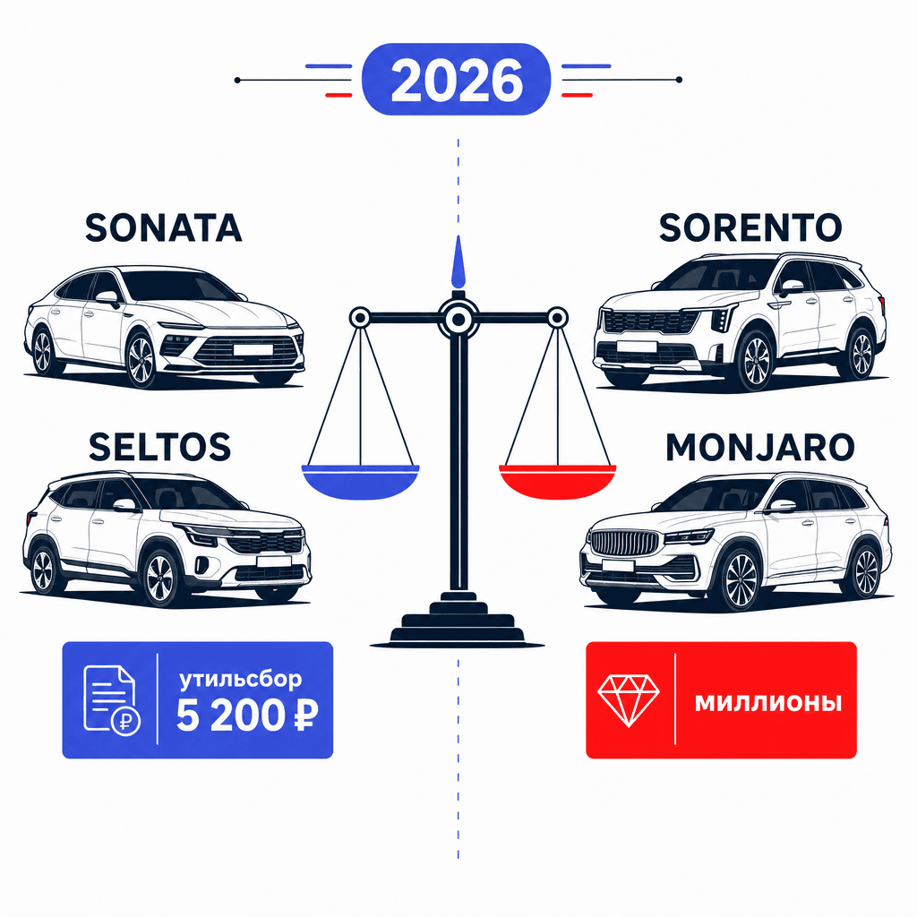 Какие авто выгодно везти из Кореи и Китая в 2026: седаны и кроссоверы до 160 л.с. с утильсбором 5 200 ₽, гибриды и электро до 80 л.с. Цены под ключ и честный расчёт Car Hunt.-0