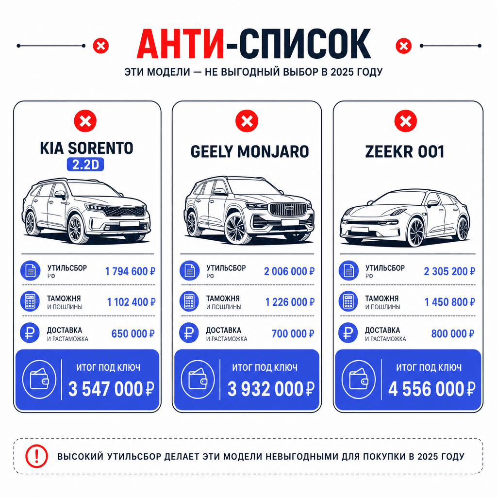 Какие авто невыгодно везти в 2026 году — примеры расчёта