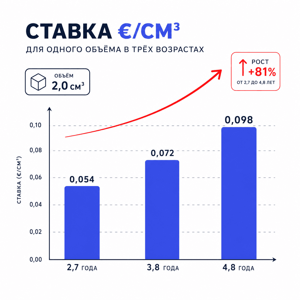Рост ставки таможенной пошлины у авто старше 5 лет