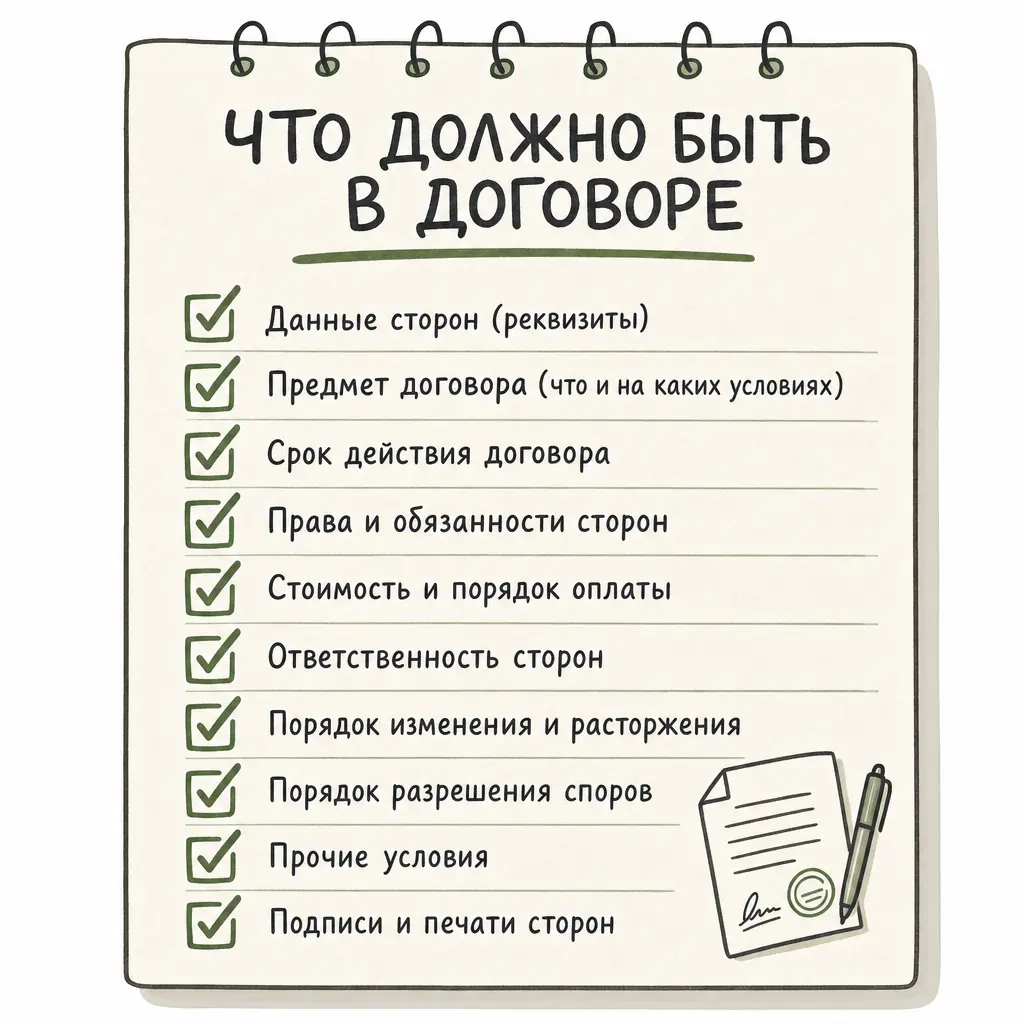 Чек-лист что должно быть в договоре на привоз авто из-за рубежа