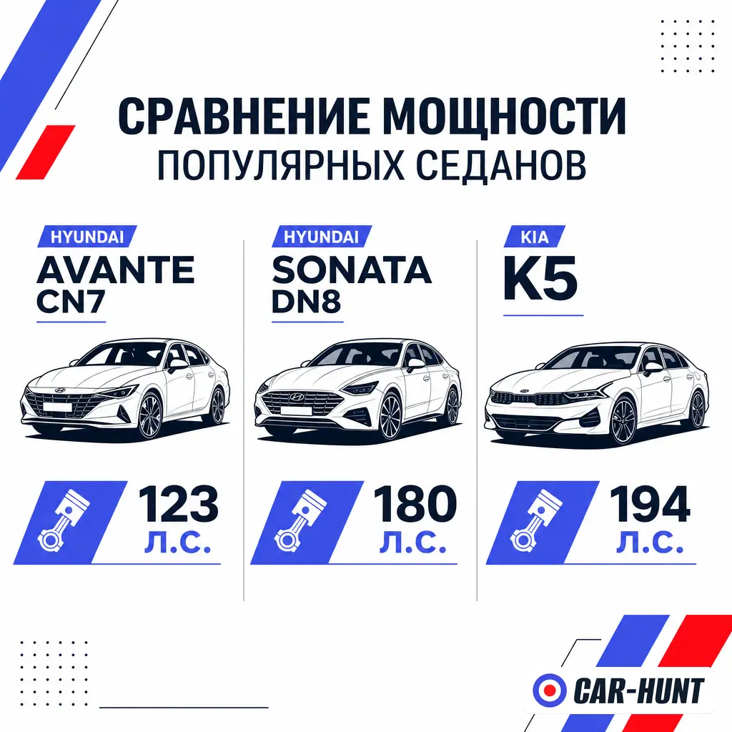 Седаны из Кореи до 160 л.с. под льготный утиль
