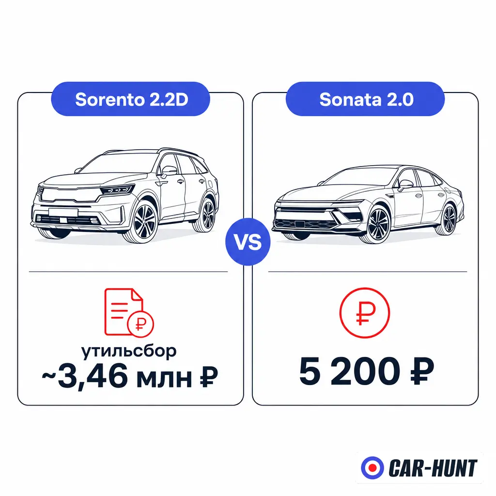 Почему дизельный Sorento невыгодно везти из Кореи в 2026