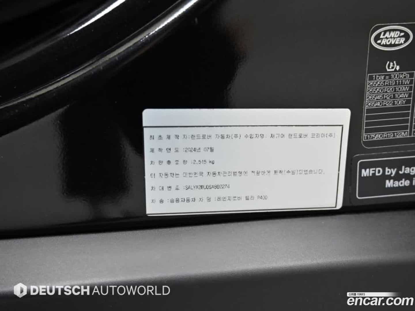 Range Rover Velar Land Rover 2025.8-OPTION-024