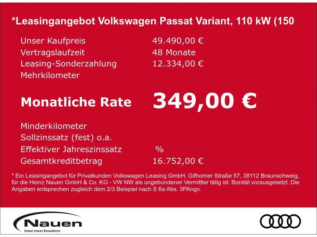 Main__Slider__Photo:Volkswagen Passat Variant Business 2,0 TDI 110 KW DSG * Rat 05/2026-1