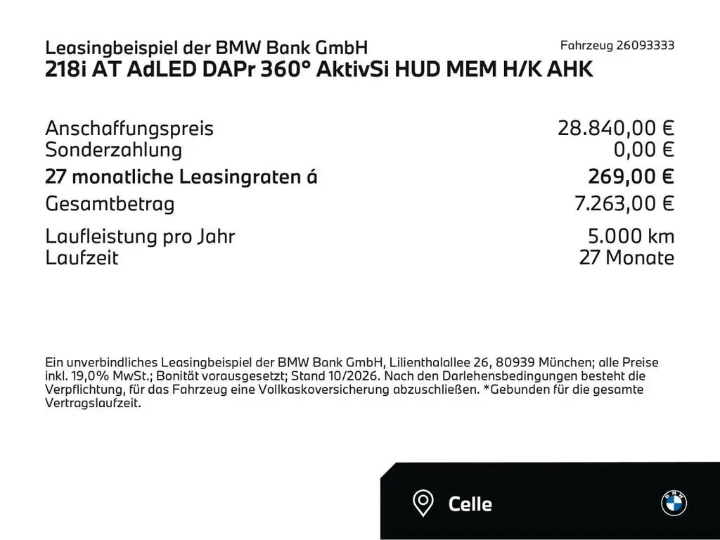 Main__Slider__Photo:BMW 218 Active Tourer 218i AT AdLED DAPr 360° AktivSi HUD MEM H/K AHK 06/2025-1
