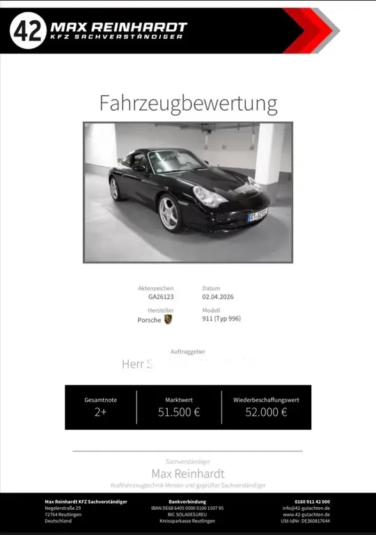 Main__Slider__Photo:Porsche 996 Targa Sammlerfahrzeug 05/2003-1